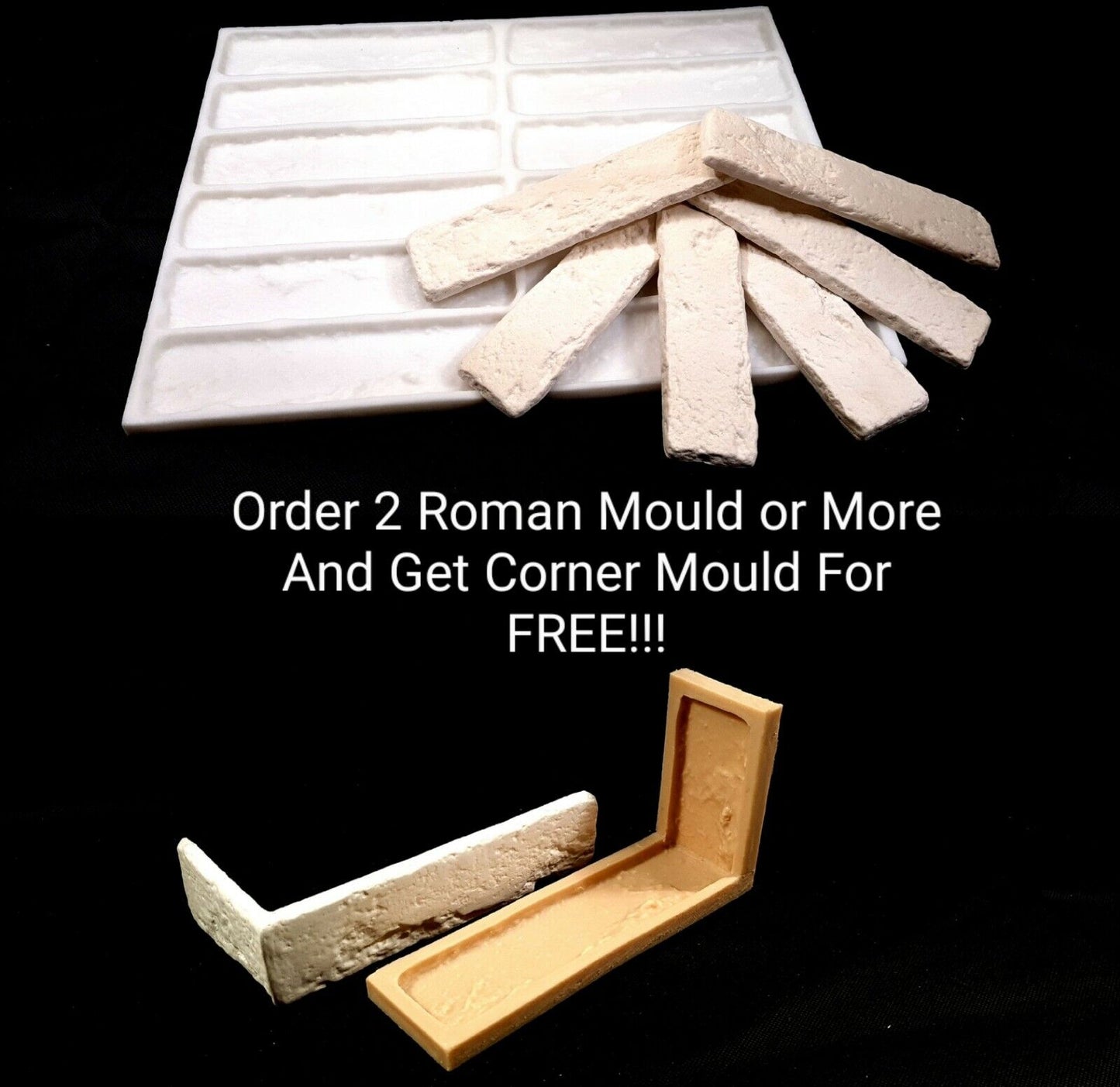 Roman Polyurethane Mould – Durable & Reusable (Buy 2, Get 1 Free!)